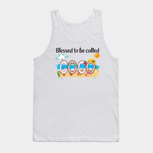 Blessed To Be Called Gogo Summer Beach Happy Mother's Tank Top